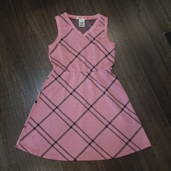 3/$20 Paper Doll Plaid Sweater Dress Fit & Flare Sleeveless Fall Preppy Vneck - Picture 10 of 10